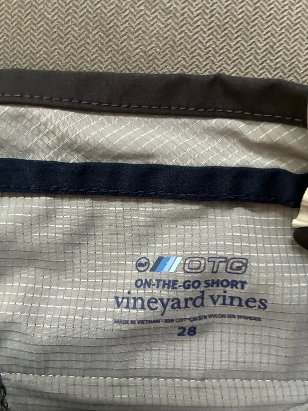 Vineyard Vines Men’s Slate Gray Flat Front Chino Shorts Sz 28